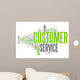 Word Cloud Customer Service Wall Decal