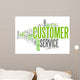 Word Cloud Customer Service Wall Decal