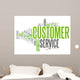 Word Cloud Customer Service Wall Decal