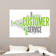 Word Cloud Customer Service Wall Decal