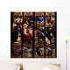 Nativity Scene Stained Glass Window Wall Decal