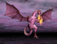 Purple Dragon Breathing Fire Wall Decal