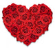 Red Roses Shape Heart Wall Decal