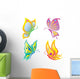 Vector Illustration Beautiful Butterfly Wall Decal