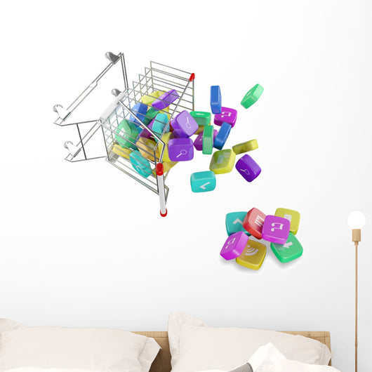 Software Concept Cloud Program Wall Decal