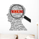 Magnifying Glass Thinking Wall Decal