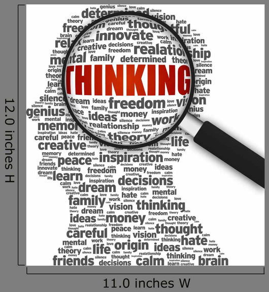 Magnifying Glass Thinking Wall Decal