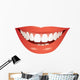 Smiling Mouth Photo-Realistic Vector Wall Decal