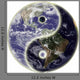 Yin And Yang Symbol On Earth Wall Decal