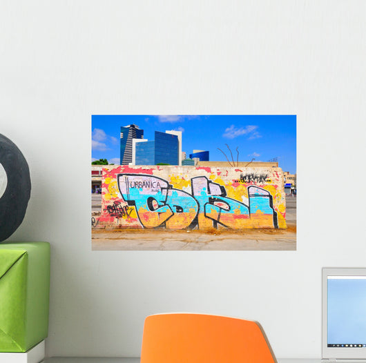 Graffiti Tel-Aviv Written Hebrew Wall Decal