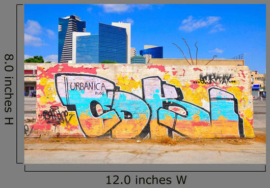 Graffiti Tel-Aviv Written Hebrew Wall Decal