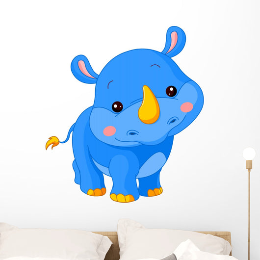 Fun Zoo Rhino Wall Decal