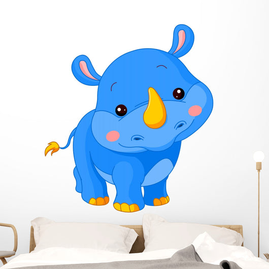 Fun Zoo Rhino Wall Decal