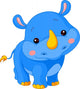 Fun Zoo Rhino Wall Decal