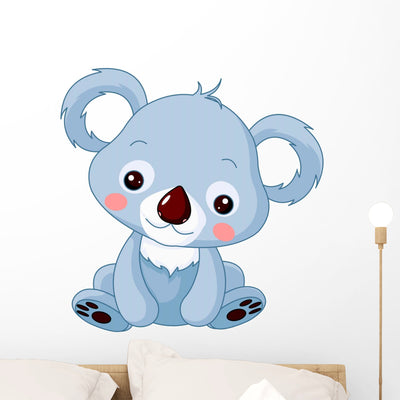 Fun Zoo Koala Wall Decal shown on a wall