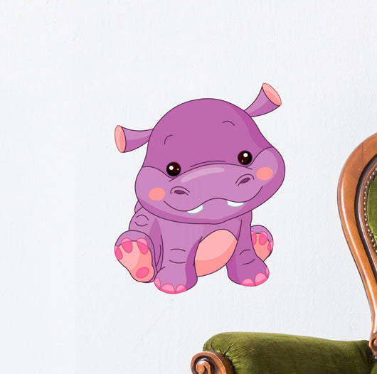 Fun Zoo Hippo Wall Decal