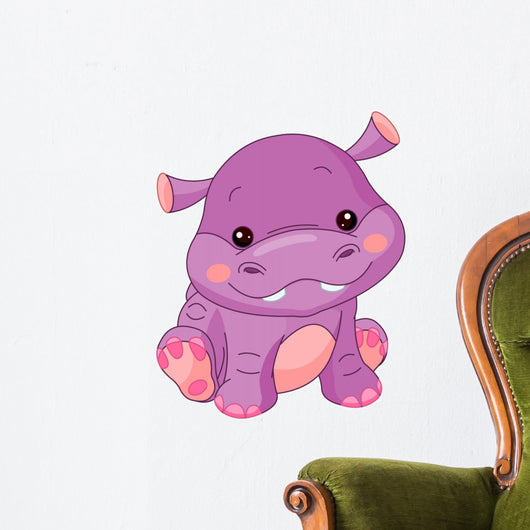 Fun Zoo Hippo Wall Decal