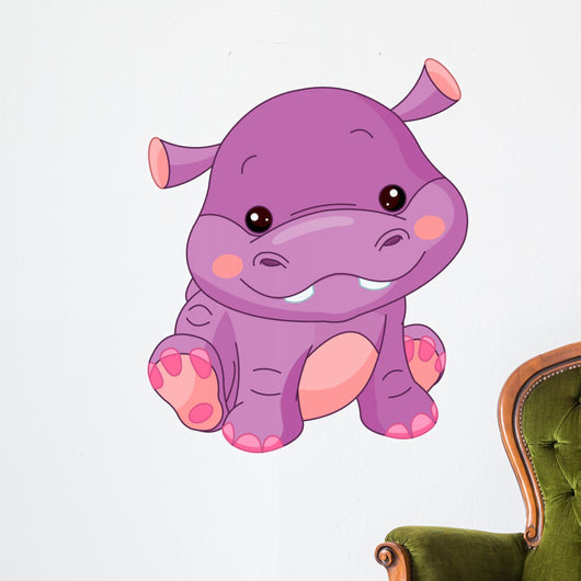 Fun Zoo Hippo Wall Decal