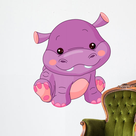 Fun Zoo Hippo Wall Decal
