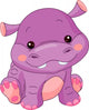 Fun Zoo Hippo Wall Decal