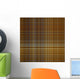 Seamless Plaid Fabric Illustration Wall Decal