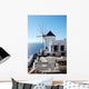 Beautiful Windmill Scene Greece Wall Decal