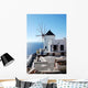 Beautiful Windmill Scene Greece Wall Decal