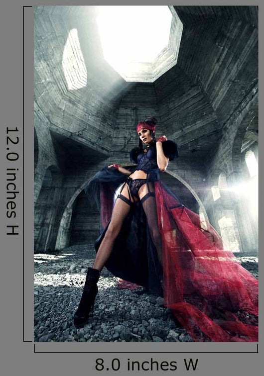 Beautiful Girl Erotic Dress Wall Decal