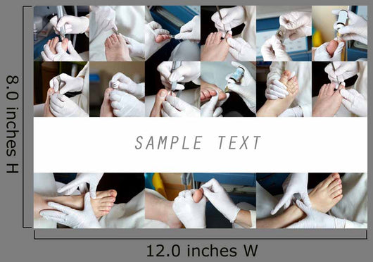 Foot Care Collage Wall Decal