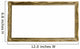 Golden Vintage Or Antique Wall Decal