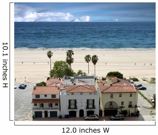 Santa Monica Beach Panorama Wall Decal