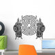 Labyrinth And Guards Stencil Wall Decal