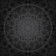 Seamless Black Circular Floral Pattern Wall Decal