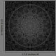 Seamless Black Circular Floral Pattern Wall Decal