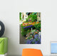 Colorful Sidewalk Flower Stand Wall Decal