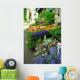 Colorful Sidewalk Flower Stand Wall Decal