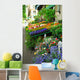 Colorful Sidewalk Flower Stand Wall Decal