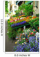 Colorful Sidewalk Flower Stand Wall Decal