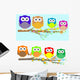 Family Owls Sat Tree Wall Decal