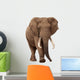 African Elephant White Wall Decal