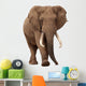 African Elephant White Wall Decal