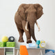 African Elephant White Wall Decal