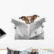Dog Reading Newspaper Wall Decal