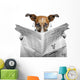 Dog Reading Newspaper
