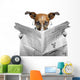 Dog Reading Newspaper