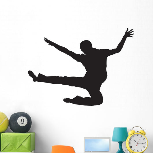 Man Jumped Air Wall Decal