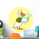 Traveling Pelican Wall Decal