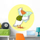 Traveling Pelican Wall Decal