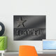 Brushed Aluminum Rock 39 Wall Decal