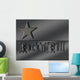 Brushed Aluminum Rock 39 Wall Decal
